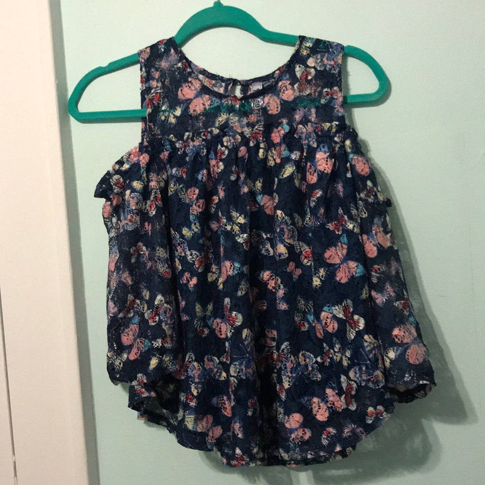 Butterfly of the should long sleeve top